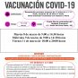 Vacunación 8, 9 y 11 de marzo