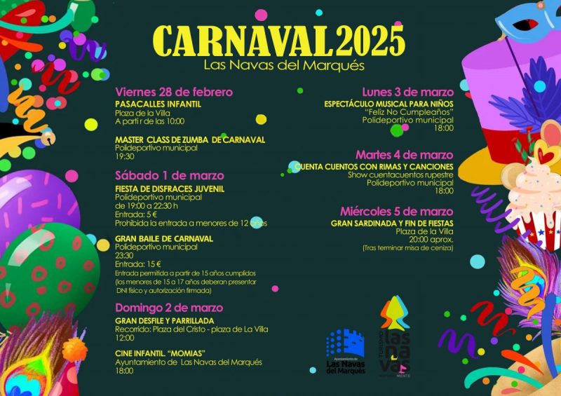 Carnaval 2025. Programa completo