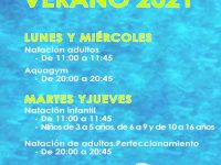 Actividades acuáticas verano 2021