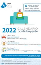 Calendario del Contribuyente OAR 2022