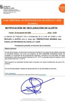 NOTIFICACIÓN DE DECLARACIÓN DE ALERTA