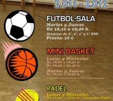 Actividades Deportivas Infantiles 2011-2012